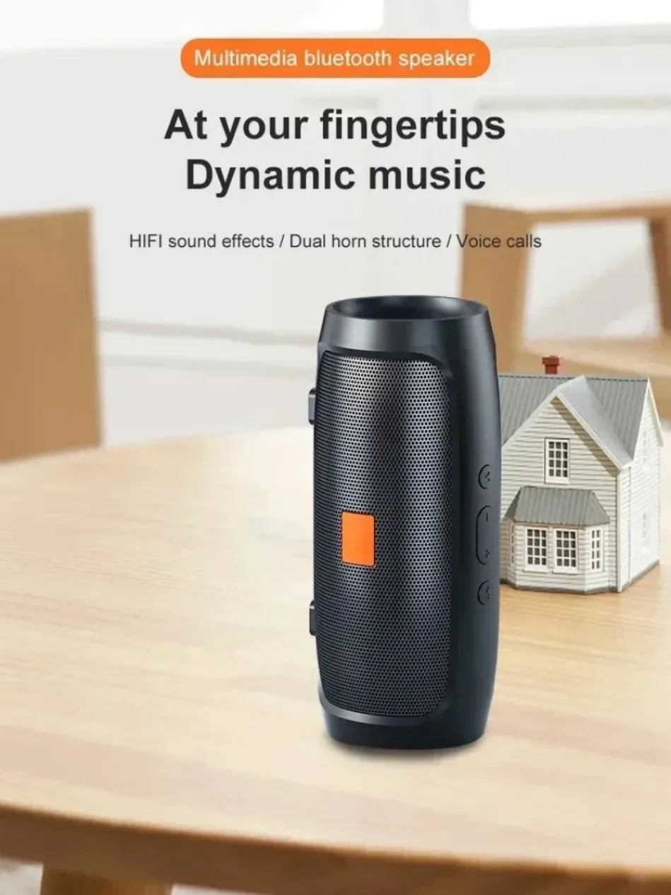 Dushoo Bluetooth Speaker Fm Voice Broadcasting Portable Subwoofer Wireless Speaker Dual Speaker Stereo Outdoor Tfusb Playback