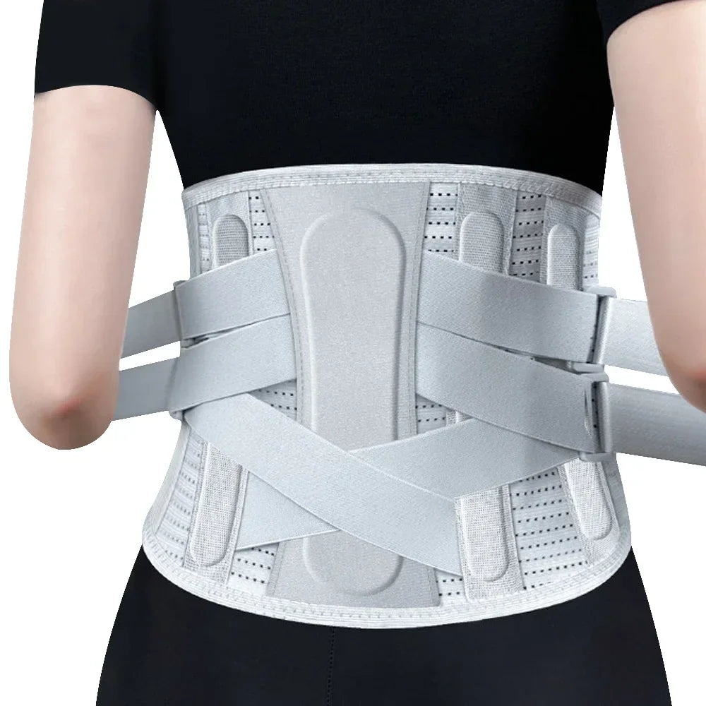 5 Support Back Brace for Lower Back Pain Relief Lumbar Support Belt with Lumbar Pad Ergonomic Design for Herniated Disc Sciatica