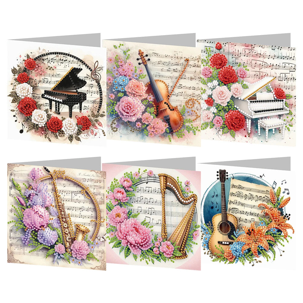 Handmade Greeting Cards DIY Diamond Art Cards Diamond Painting Christmas Cards Arts Crafts for Birthday Thanksgiving Day