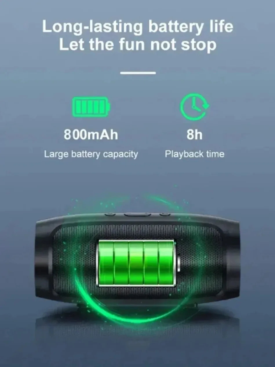 Dushoo Bluetooth Speaker Fm Voice Broadcasting Portable Subwoofer Wireless Speaker Dual Speaker Stereo Outdoor Tfusb Playback