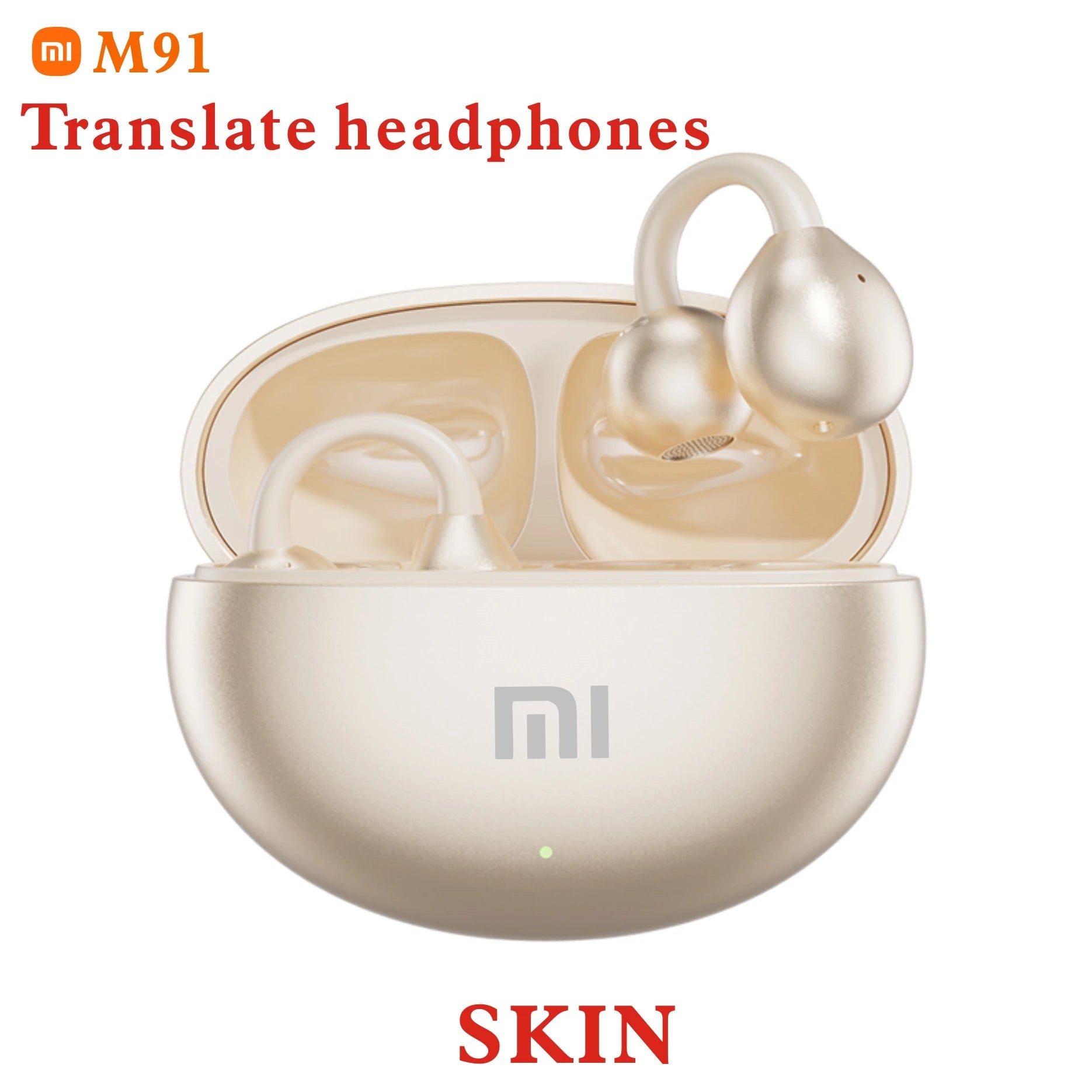 XIAOMI M91 Wireless Translation Earphones With Open Ear Clip Sports Bluetooth 5.4 ENC Noise Cancelling Earphones With Microphone