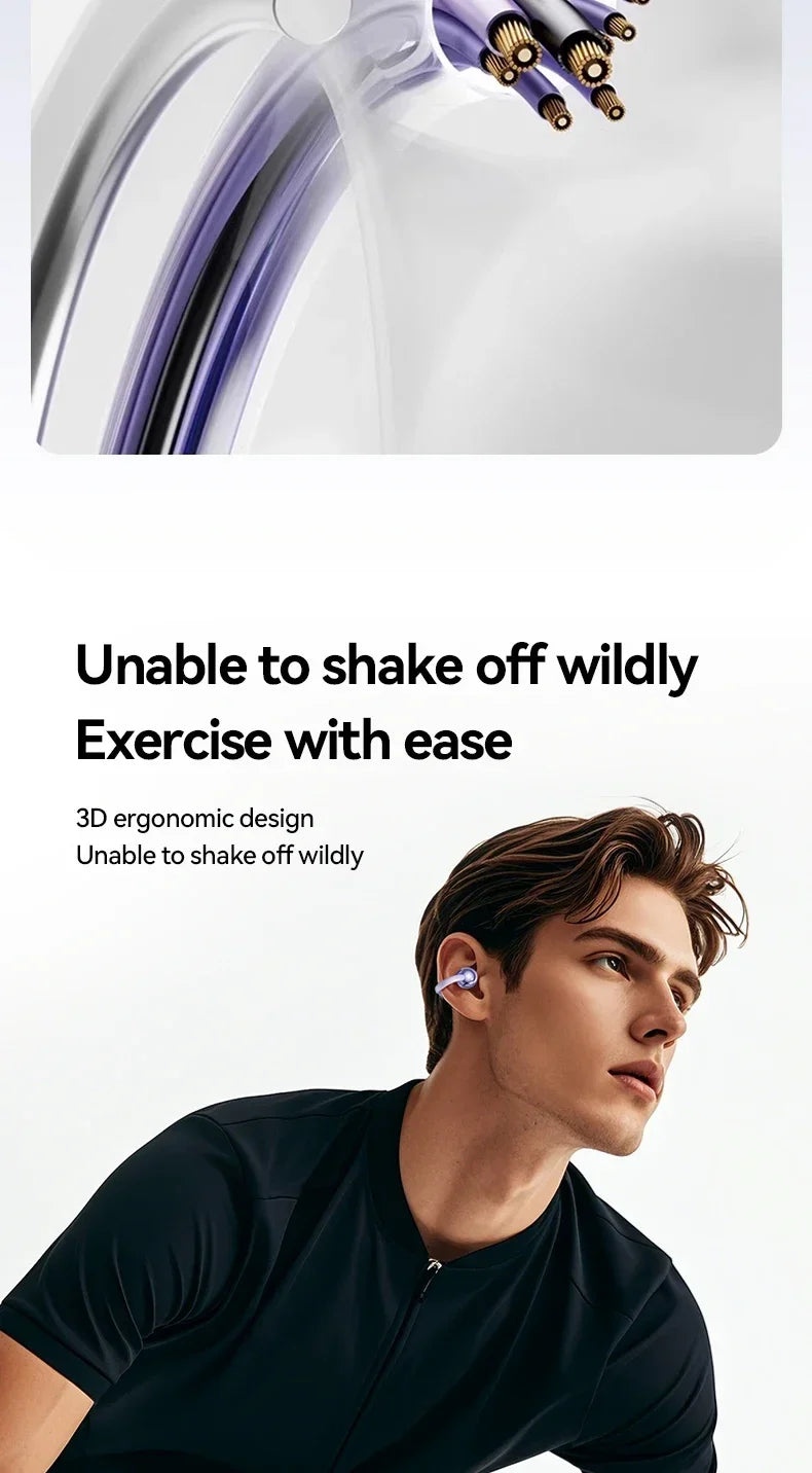 XIAOMI M91 Wireless Translation Earphones With Open Ear Clip Sports Bluetooth 5.4 ENC Noise Cancelling Earphones With Microphone