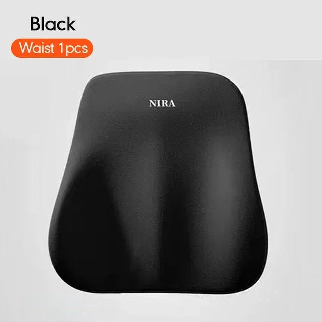 New Car Lumbar Support Pillow Memory FoamAuto Neck Pillow Waist Support Removable Washable Backrest Universal Vehicle Cushion