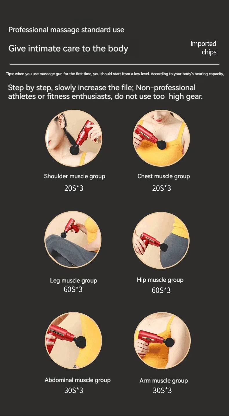 Mini Fascia Gun Wireless Massage Gun Muscle Relaxation Massage Equipment Neck Membrane Rob Cervical Spine Massage Instrument