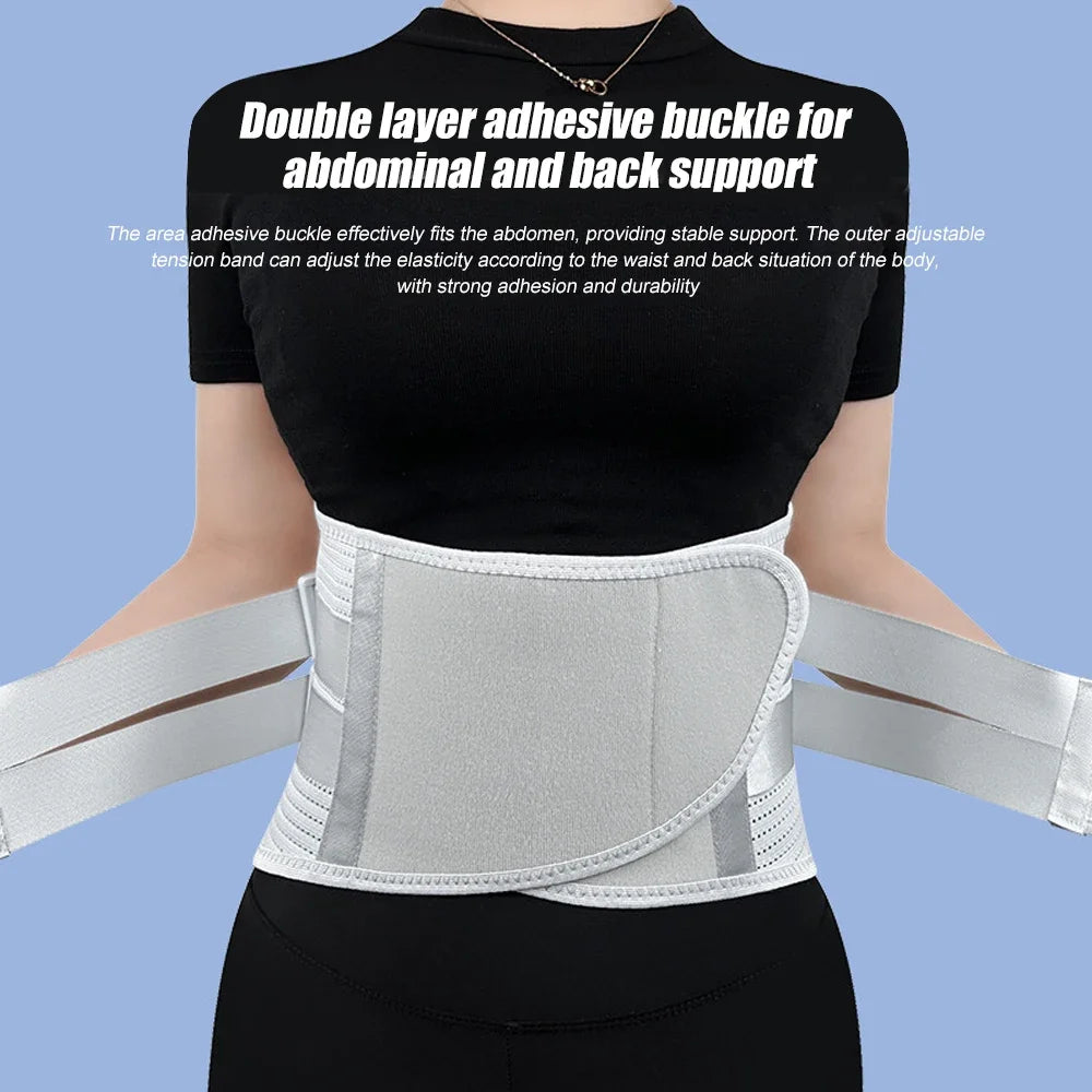 5 Support Back Brace for Lower Back Pain Relief Lumbar Support Belt with Lumbar Pad Ergonomic Design for Herniated Disc Sciatica