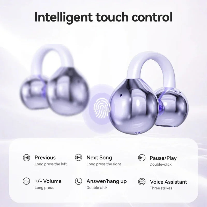 XIAOMI M91 Wireless Translation Earphones With Open Ear Clip Sports Bluetooth 5.4 ENC Noise Cancelling Earphones With Microphone