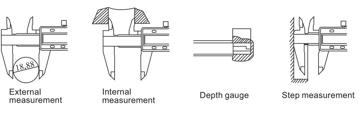 SHAHE New Hardened Stainless Steel 0-150mm Digital Caliper Vernier Calipers Micrometer Electronic Vernier Caliper Measuring Tool