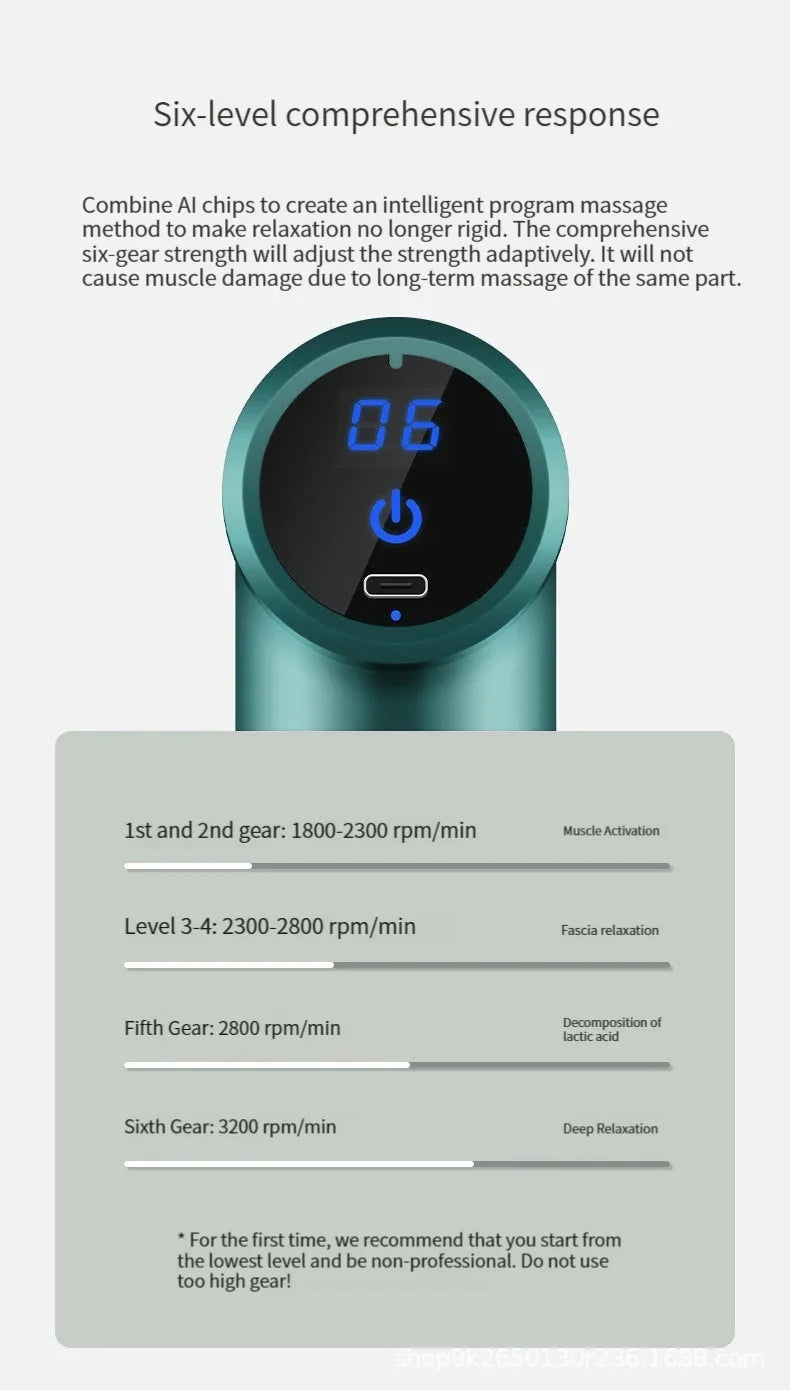 Mini Fascia Gun Wireless Massage Gun Muscle Relaxation Massage Equipment Neck Membrane Rob Cervical Spine Massage Instrument