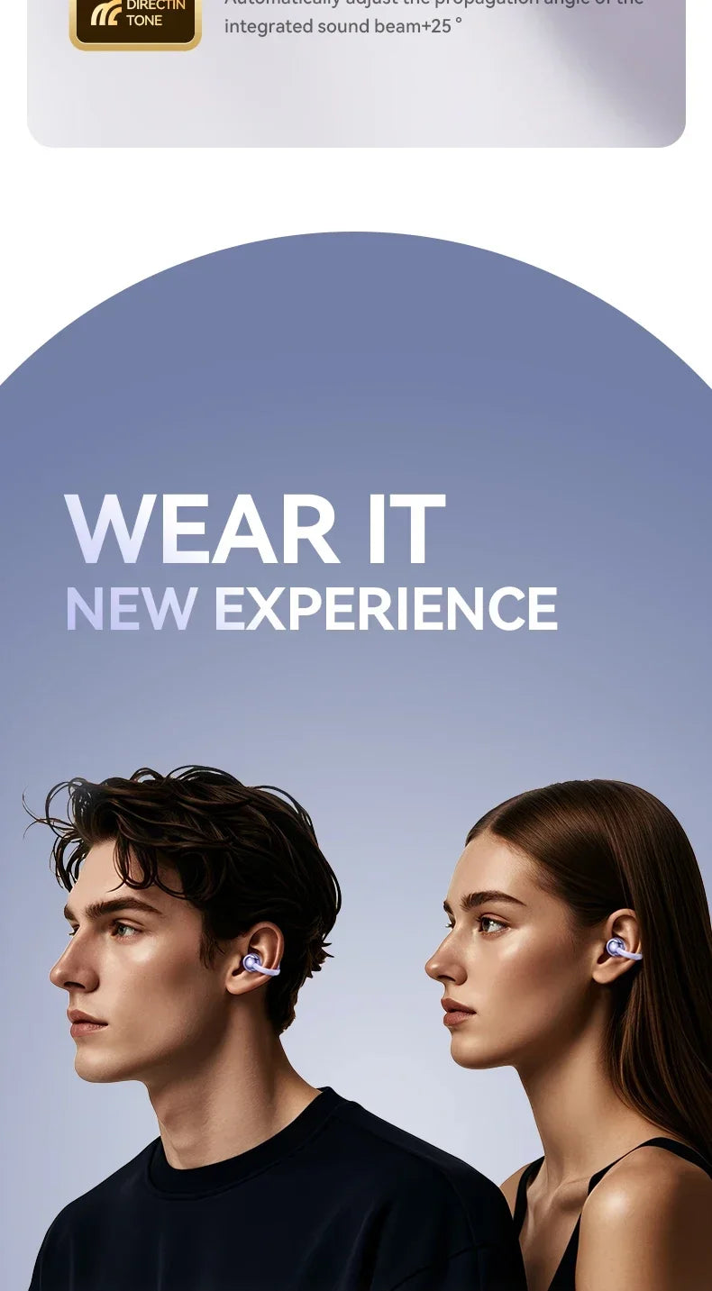 XIAOMI M91 Wireless Translation Earphones With Open Ear Clip Sports Bluetooth 5.4 ENC Noise Cancelling Earphones With Microphone