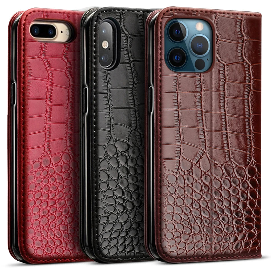 Luxury Leather Wallet Phone Case For iPhone 16 Pro Max 16e 12 Mini 13 14 15 11 Pro Max XR XS 7 8 Plus X book Full Business Cover