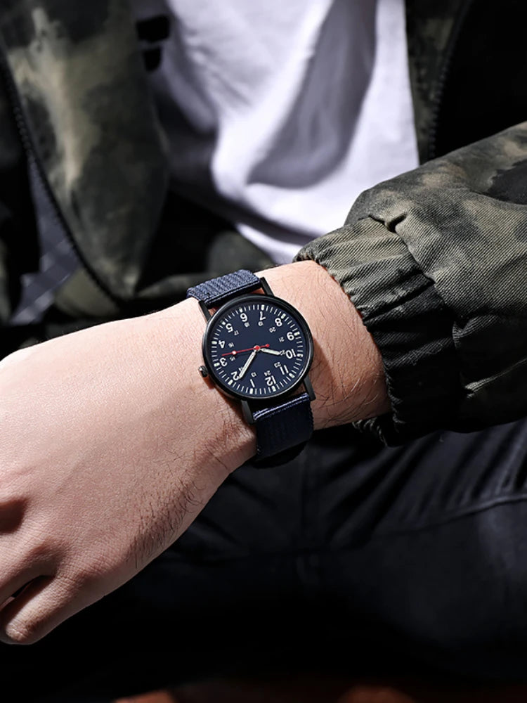Fashion Men Watches Luxury Brand Fashion Mens Quartz Watch Luminous Male Clock Big Dial Waterproof Wristwatch Relógios Masculino