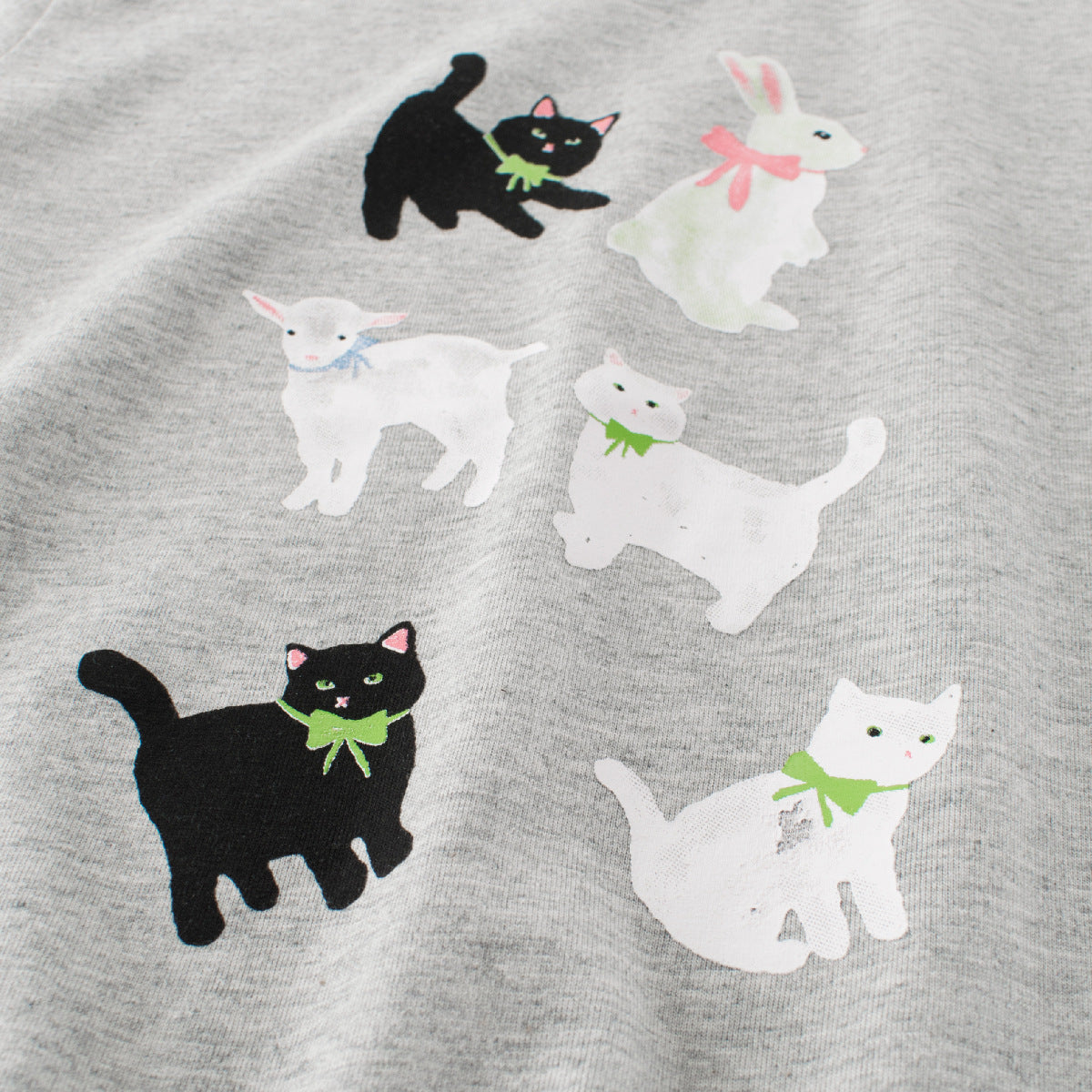 Summer Girls’ Animals Cartoon Print T-shirt in European and American Style