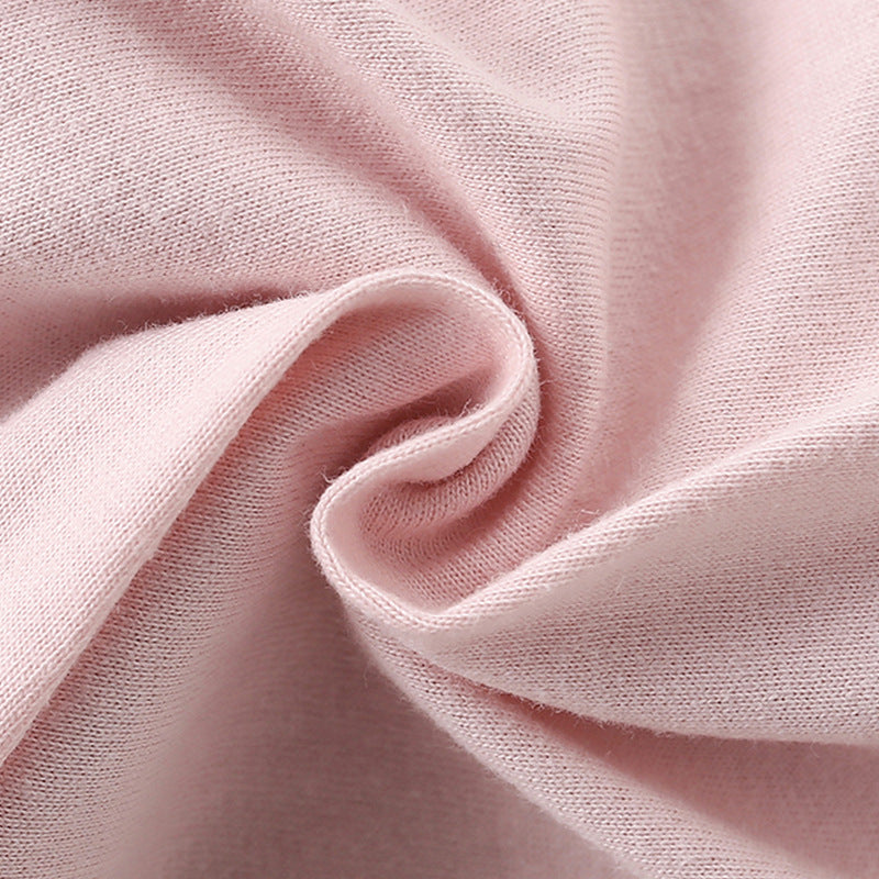 Summer Arrival Girls’ Rabbit Dancers Cartoon Pattern Short Sleeves T-shirt in European and American Style